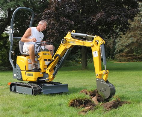 smallest excavator rental